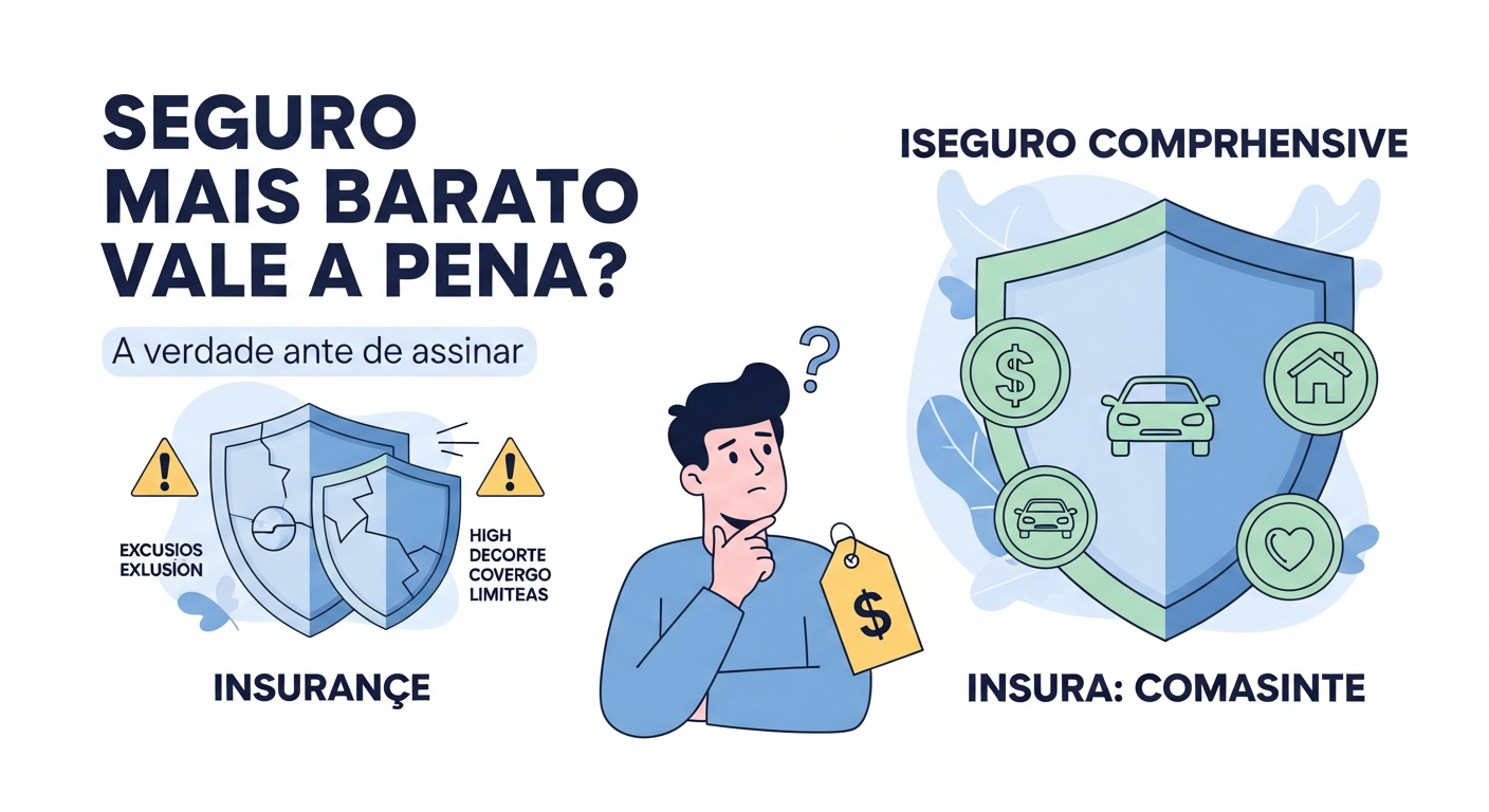 Seguro Mais Barato Vale a Pena? A Verdade Que Poucos Explicam Antes de Assinar