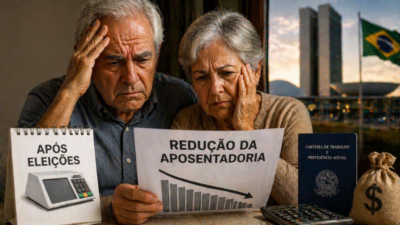 Redução da aposentadoria pode ser confirmada logo após eleições no Brasil
