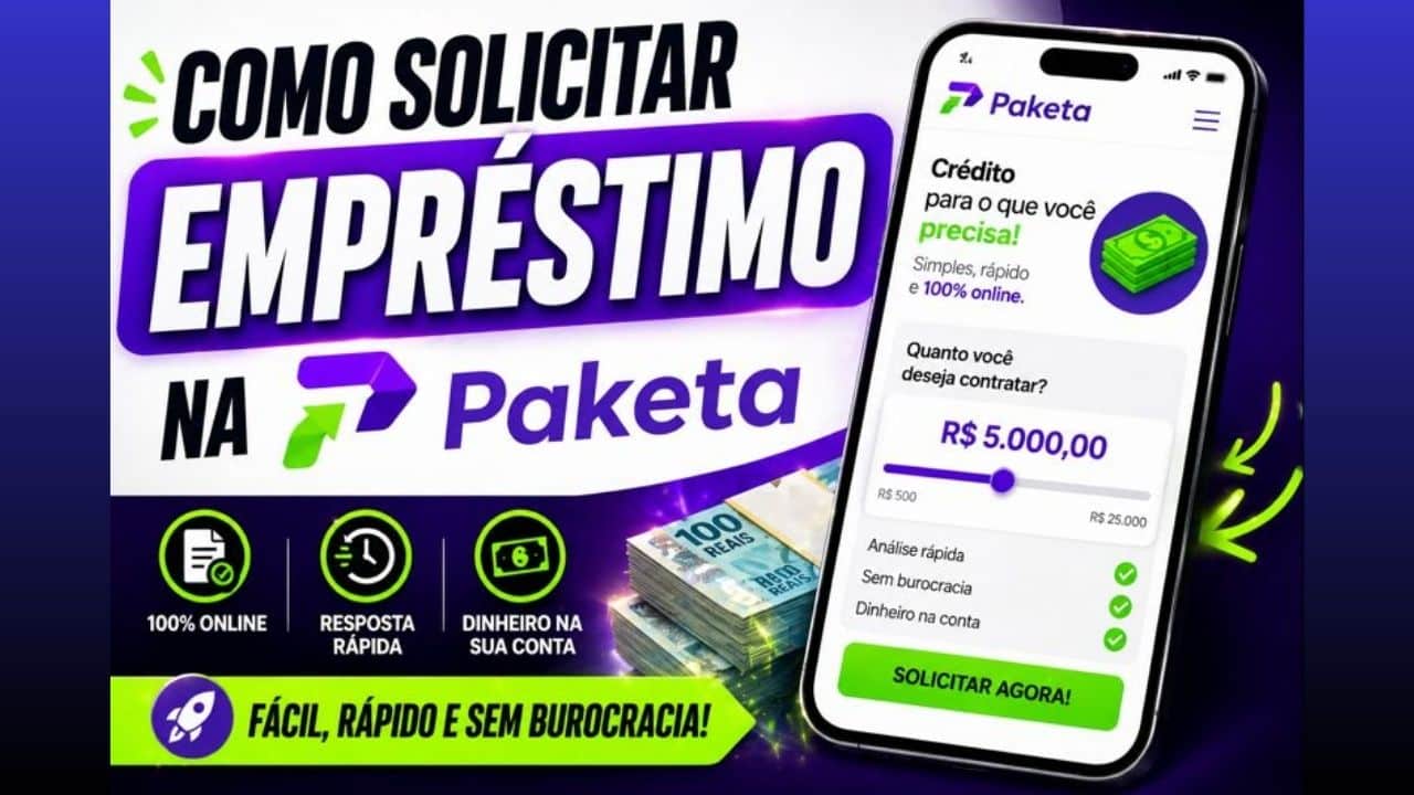 Como solicitar empréstimo na Paketá passo a passo 2026!