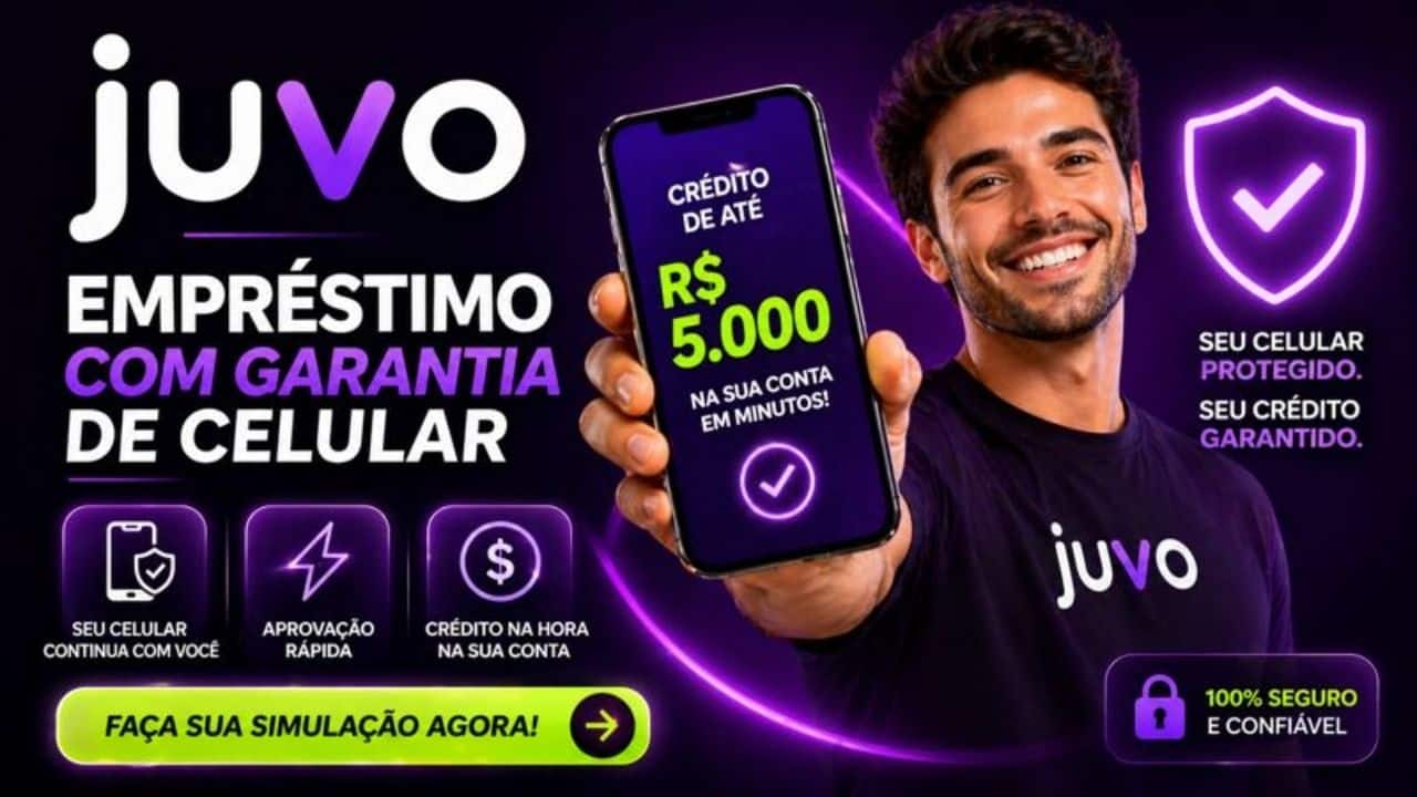 Como solicitar empréstimo Juvo usando celular como garantia