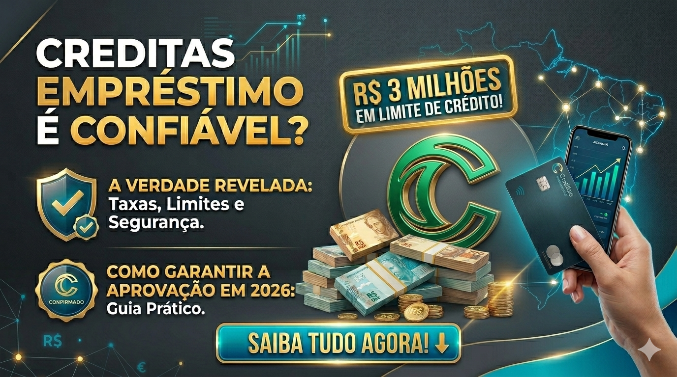 Creditas Empréstimo é Confiável? A Verdade Revelada sobre Taxas, Limites de R$ 3 Milhões e como Garantir a Aprovação em 2026