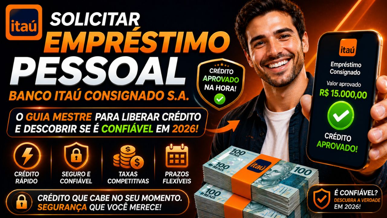 solicitar empréstimo pessoal banco itaú consignado s.a.: o guia mestre para liberar crédito e descobrir se é confiável em 2026