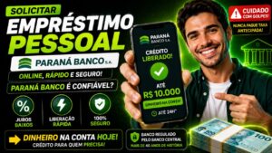 solicitar empréstimo pessoal parana bco s.a. online: veja como liberar crédito com juros baixos e se o banco é confiável!