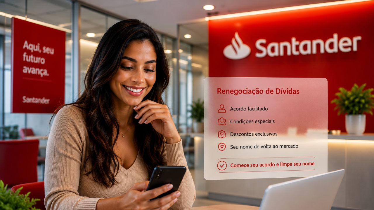 Renegociação Santander: como fazer acordo de dívida e limpar o nome em 2026 Renegociação Santander: como fazer acordo de dívida e limpar o nome em 2026