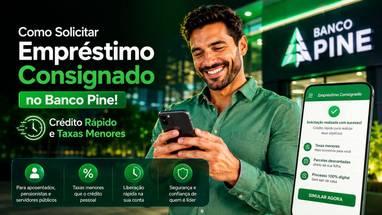 Como Solicitar Empréstimo Consignado no Banco Pine! Crédito Rápido e Taxas Menores