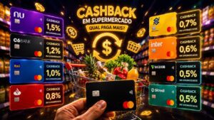 Cartão com cashback em supermercado: qual paga mais?