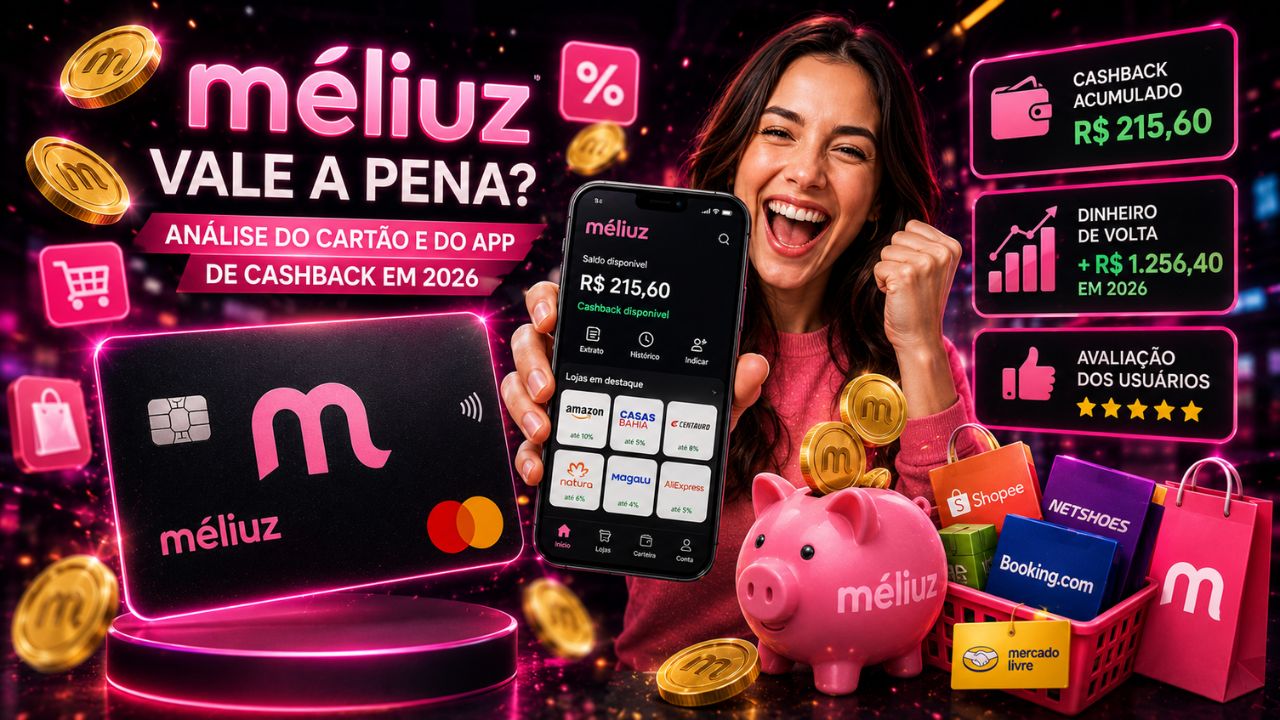 Méliuz vale a pena? Análise do cartão e cashback 2026