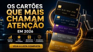 Melhores cartões de crédito 2026: maiores limites e vantagens