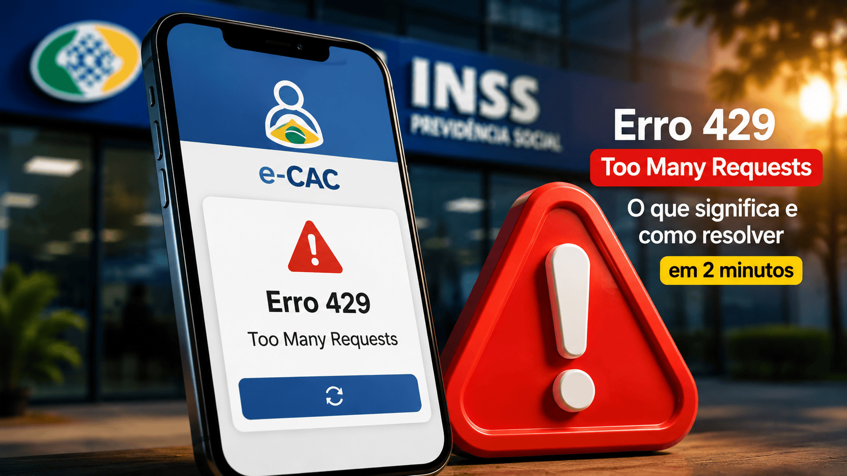 Erro 429 / ‘Too Many Requests’ no aplicativo do INSS ou e-CAC: O que significa e como resolver em 2 minutos Erro 429 / ‘Too Many Requests’ no aplicativo do INSS ou e-CAC: O que significa e como resolver em 2 minutos